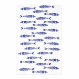 Printed design of scattered olive branches with green leaves and green and purple olives on a white textured background Printed design of scattered olive branches with green leaves and green and purple olives on a white textured background