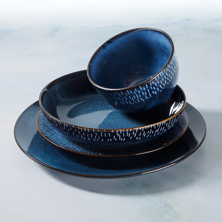 Laurie Gates Catalina Dinnerware Set, 16 Piece in 2 Colours Laurie Gates Catalina Dinnerware Set, 16 Piece in 2 Colours