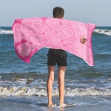 Princess character beach towel