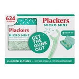 Plackers Micro Mint Flossers, 624 Pack