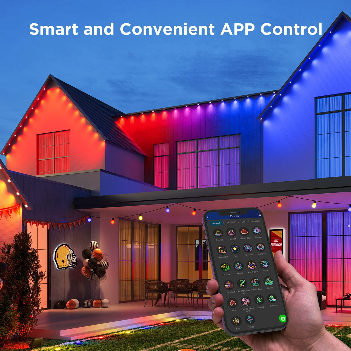 Govee 150ft (45m) Smart RGBW Permanent Outdoor Lights Elite in 2 Colours
