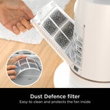 Lifestyle image of  Shark TurboBlade Multi-Directional Cooling Fan with dust defence filter