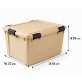 IRIS OHYAMA 45L Air-Tight Weather Shield Storage Box