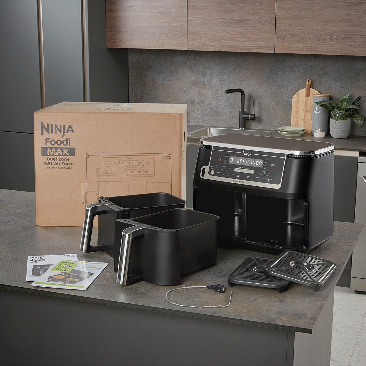 Lifestyle image of air fryer on kitchen countertop Lifestyle image of air fryer on kitchen countertop