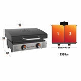 Blackstone 22" Tabletop Gas Griddle with Hood Blackstone 22" Tabletop Gas Griddle with Hood