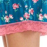 Flora Nikrooz Satin 2 PC Short Notch Pyjama Set in Blue