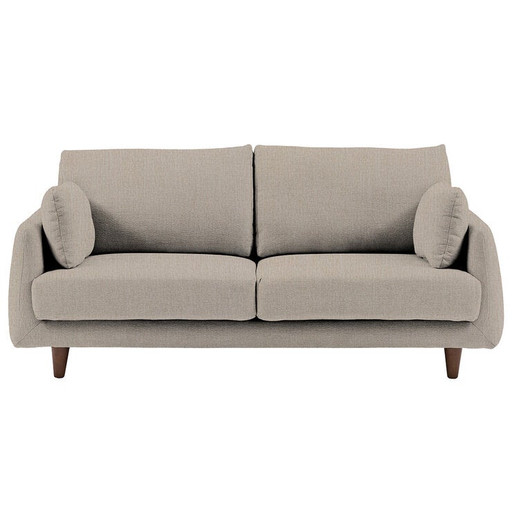Gallery Oakwood Natural 3 Seater Fabric Sofa