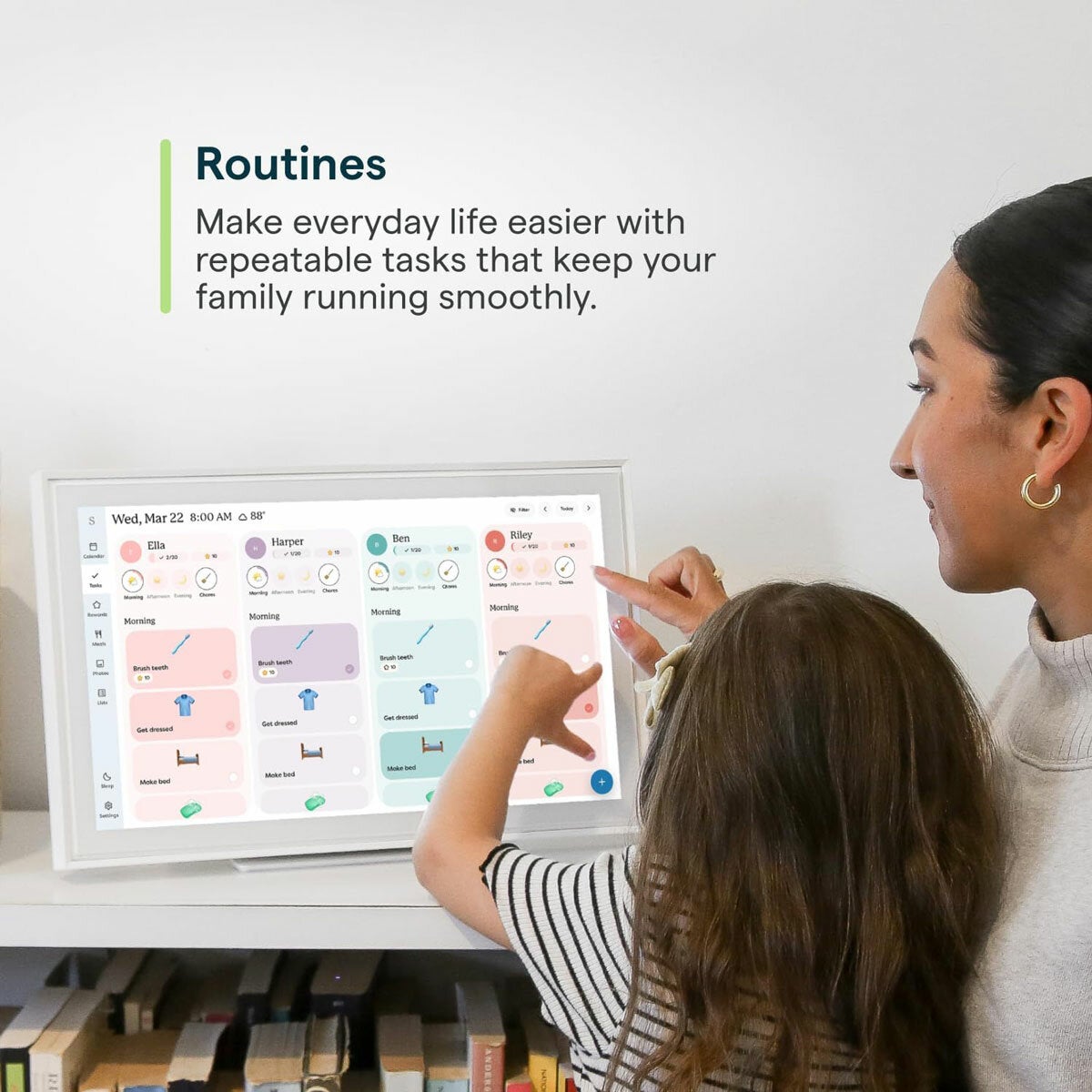 Skylight 15 inch Smart Digital Calendar - White +6month subscription Skylight 15 inch Smart Digital Calendar - White +6month subscription