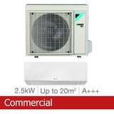 Installed Daikin Perfera 2.5kW Single Split Air Conditioning Unit for Commercial Use