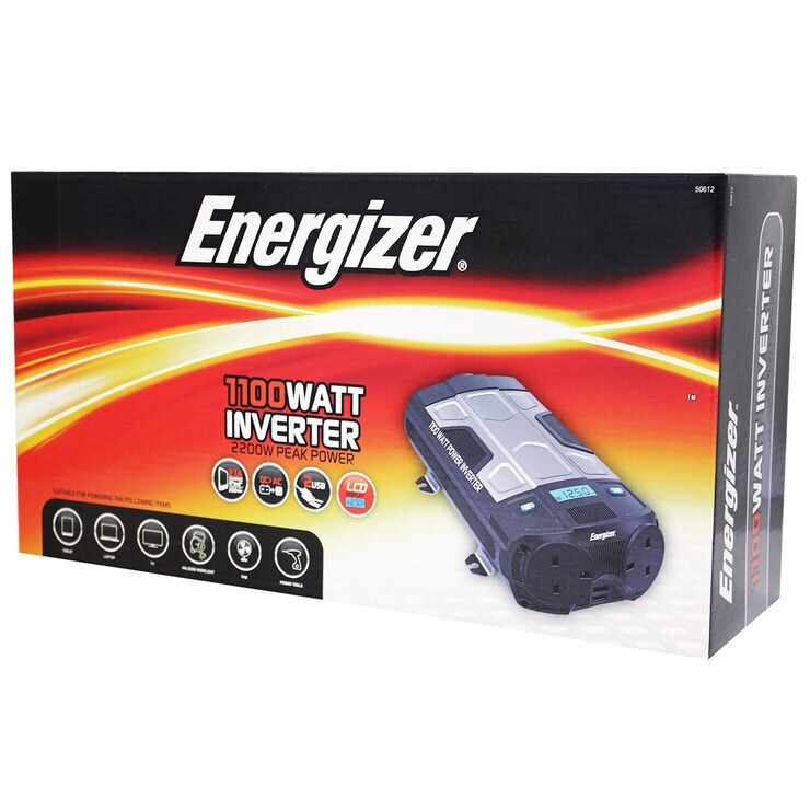 Energizer® 12V to 230V 1100W Power Inverter Model 50612 Costco UK