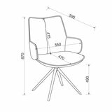 Bentley Designs Rowan Green Fabric Dining Chair