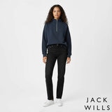 Jack Wills Ladies 1/4 Zip Sweatshirt in Navy
