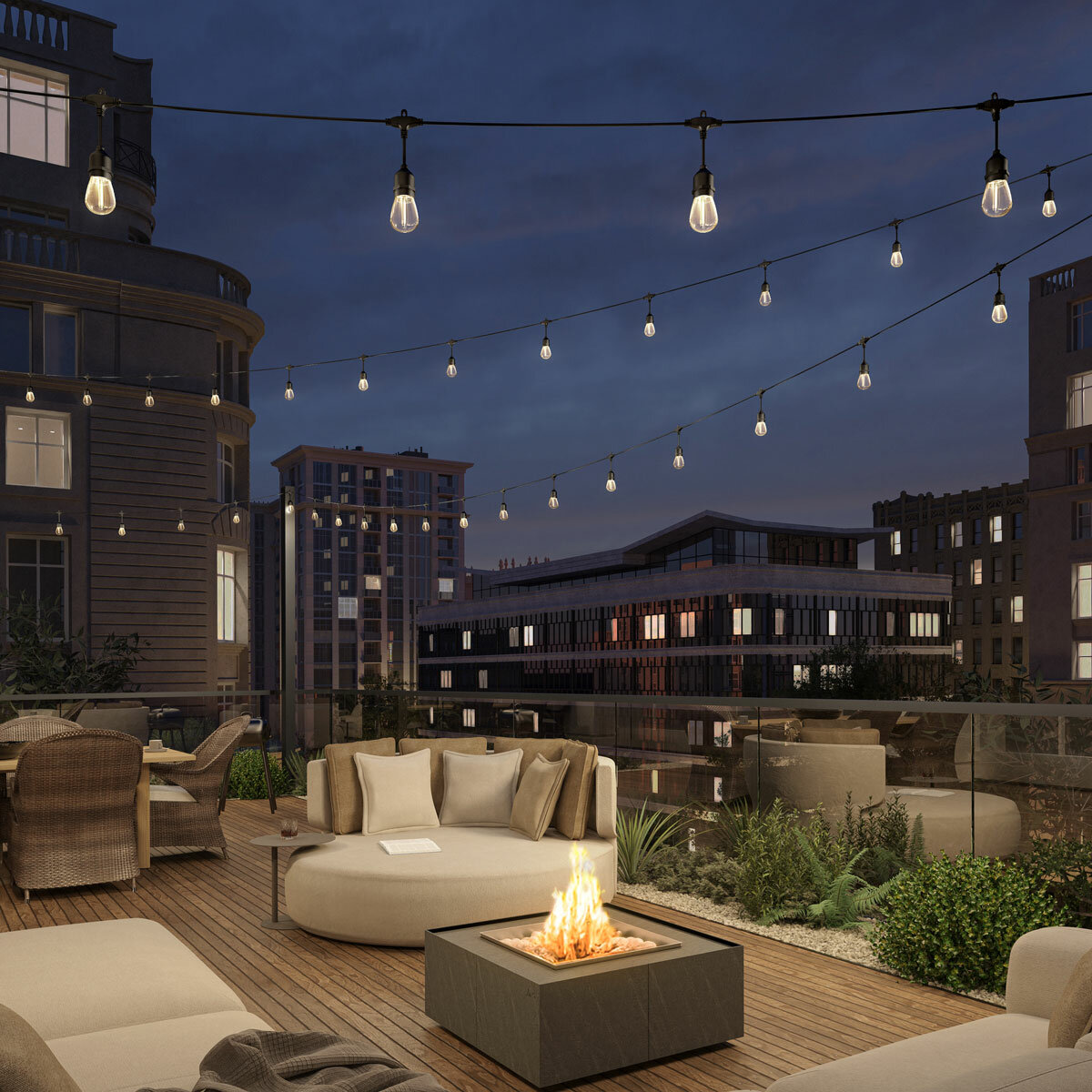 Artika Eclipse 42ft (12.8m) 20 LED Outdoor Solar String Lights Set