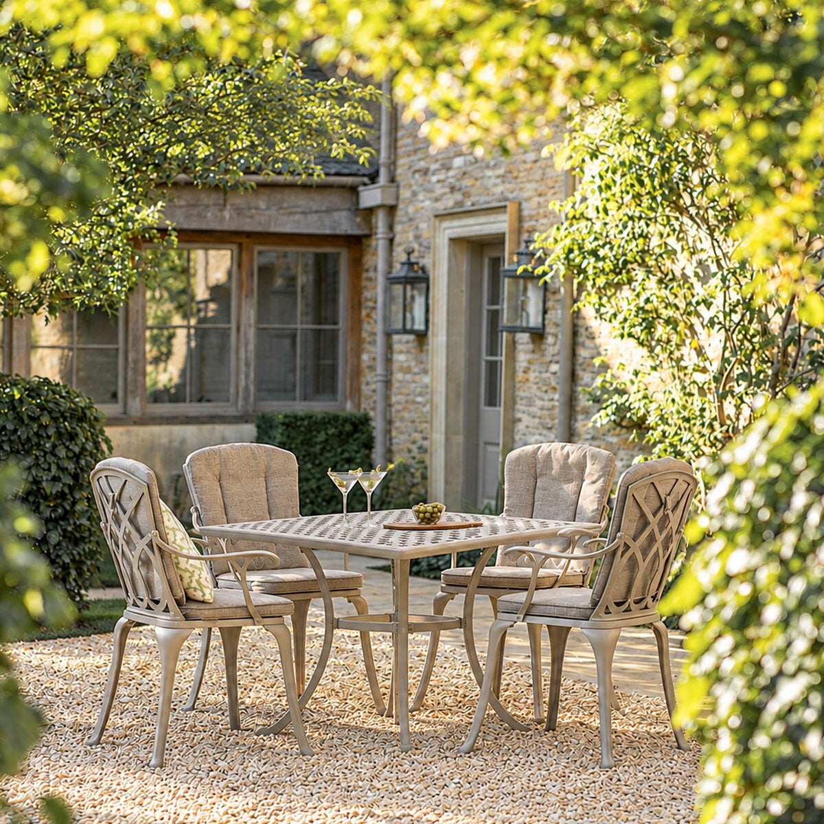 Bramblecrest Milan 5 Piece Dining Set in Stone Bramblecrest Milan 5 Piece Dining Set in Stone