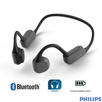 Philips TAA6606BK/00 Bone Conduction Bluetooth Headphones in Black