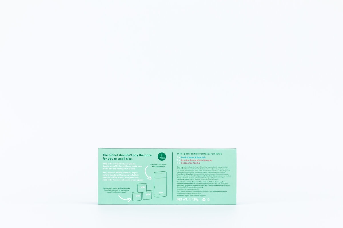 Wild Mixed Fragrance Deodorant Refill Multipack, 3 Pack