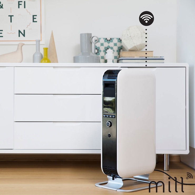 Mill Heat 1.5kW Electric Oil Filled Radiator in White, ABH1500WIFI