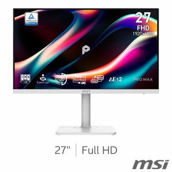 MSI PRO MAX 271PHW E14 27 inch Full HD 144Hz IPS Monitor, 9S6-3PF54H-003
