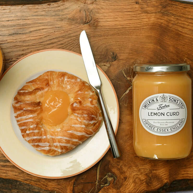 Curd on a Table with Pastry Curd on a Table with Pastry