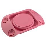 EasyTots EasyMat MiniMax Open Suction Weaning Plate in Pink