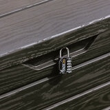 Wood look finish and lock