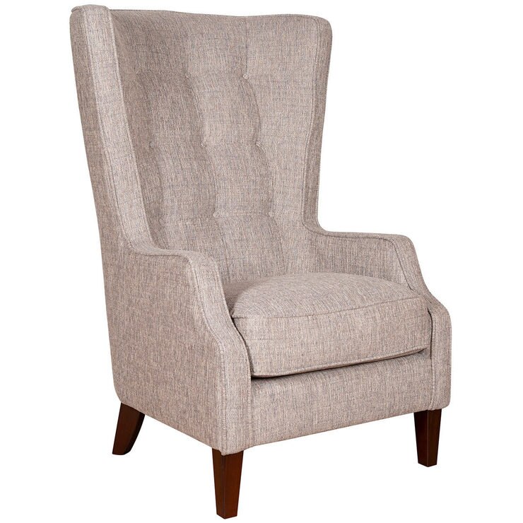 Piper Hamilton Beige Fabric Accent Chair Costco UK