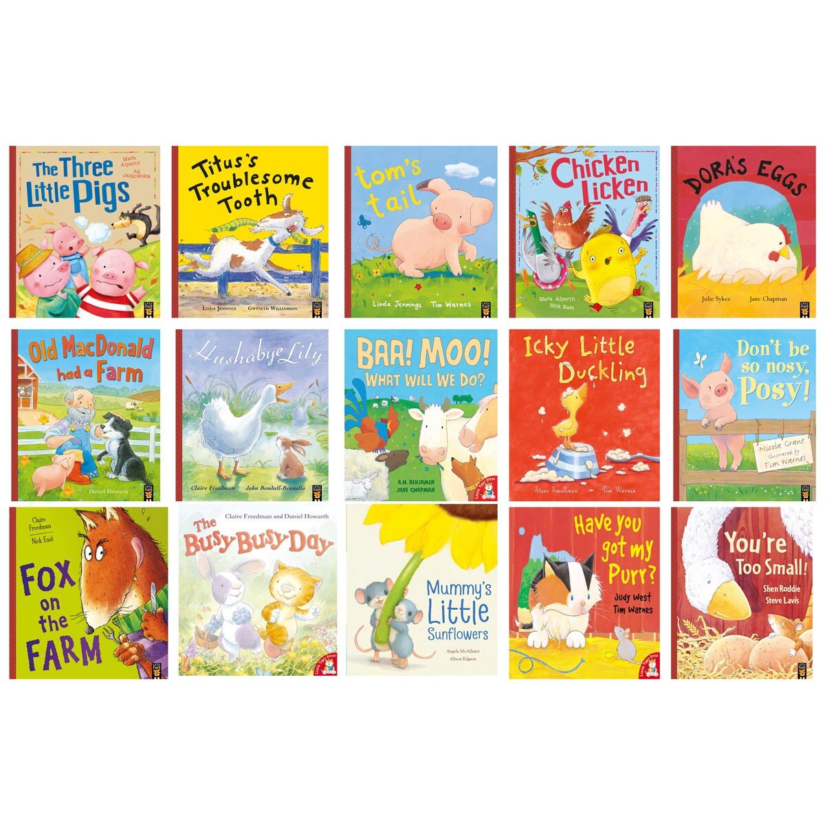 Farmyard House Shaped 15 Book Set (1+ Years)