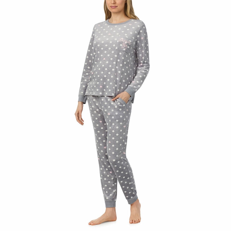 Jane & Bleecker Women's Silky Plush Pyjama Set