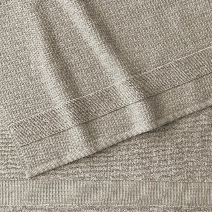 Welhome 100% Cotton Waffle Bath Towel, Taupe Welhome 100% Cotton Waffle Bath Towel, Taupe