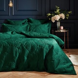 Paoletti Palmeria Velvet Emerald Duvet Cover Set in 3 Sizes