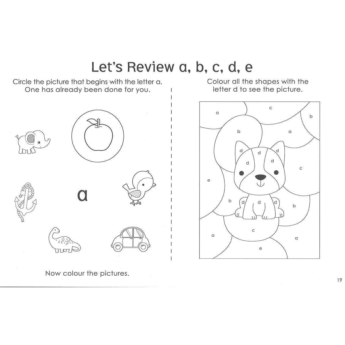 Page spread of preschool