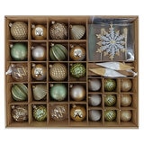 Shatter Resistant Christmas Ornaments - 80 pack