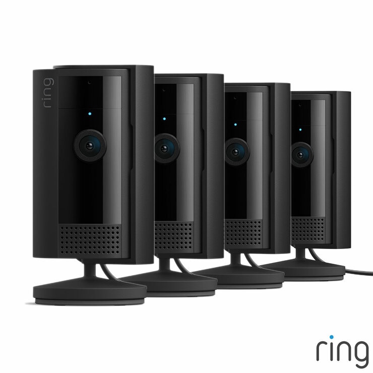 Ring Wired Indoor Camera 4 Pack in Black Ring Wired Indoor Camera 4 Pack in Black