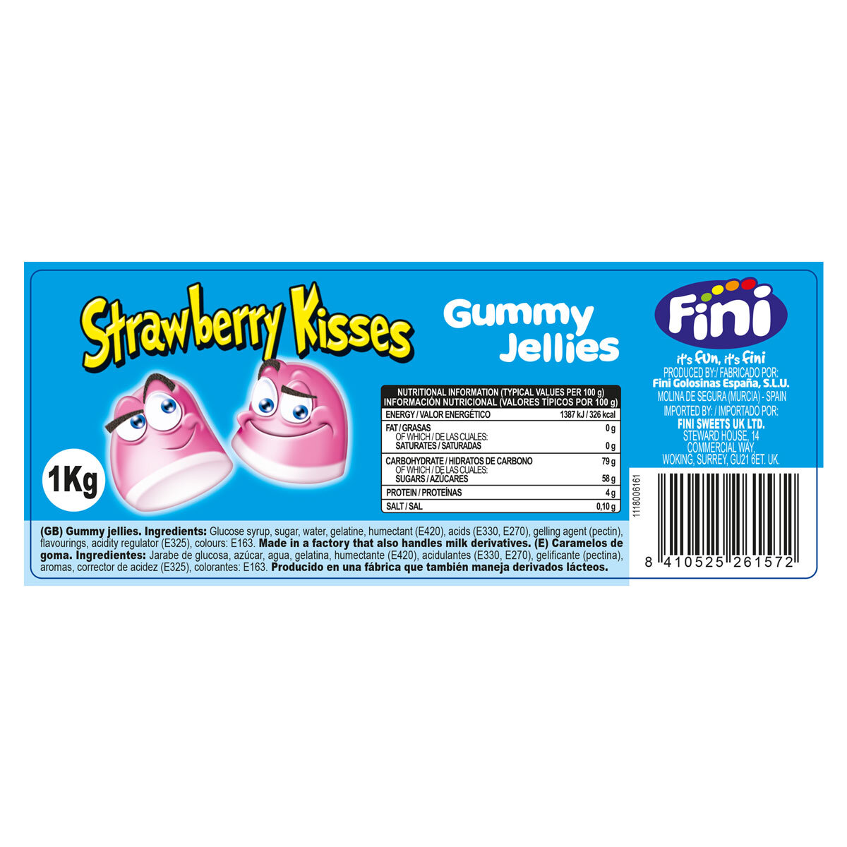 Fini Strawberry Kisses, 1kg