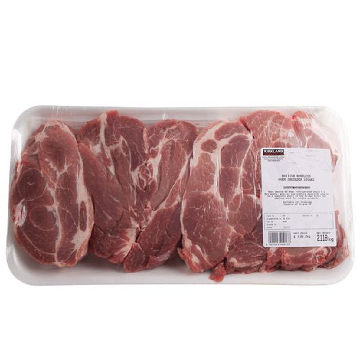 Pack of Kirkland Signature Pork Shoulder Steaks