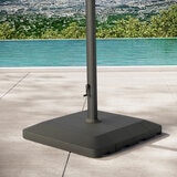 Seasons Sentry 10 x 13ft (3 x 3.9m) Rectangular Cantilever Umbrella with Base in Beige Seasons Sentry 10 x 13ft (3 x 3.9m) Rectangular Cantilever Umbrella with Base in Beige