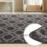 Multy Home Gracehill Gunmetal Accent Floor Runner, 60 x 183 cm