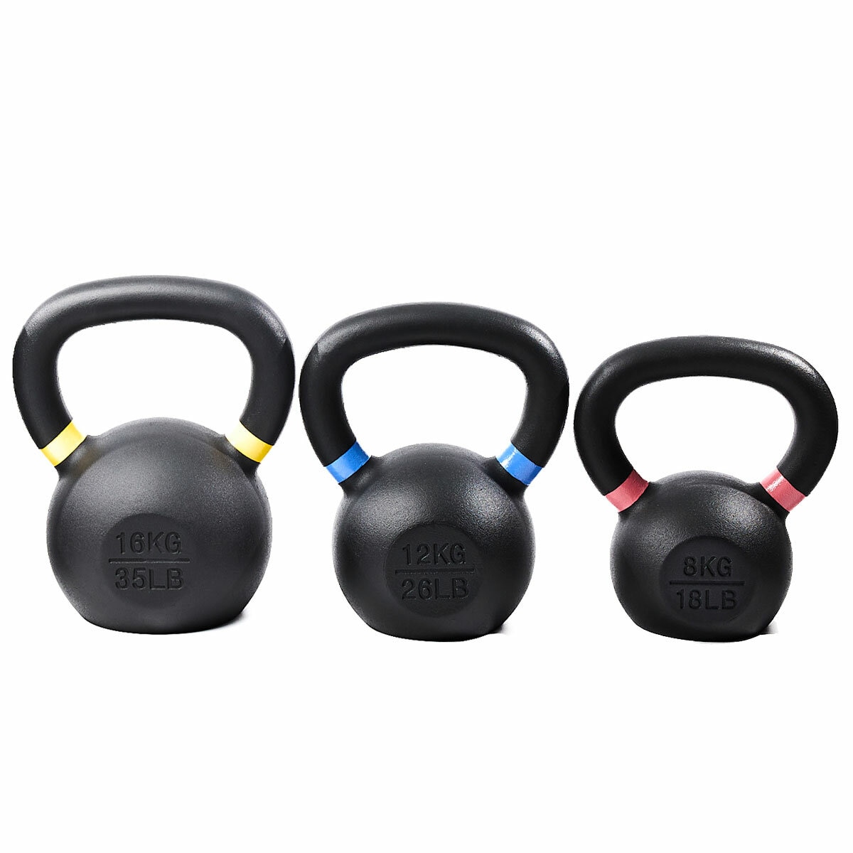 Altrafit 3 Piece Kettlebell Bundle - 8kg, 12kg, 16kg Altrafit 3 Piece Kettlebell Bundle - 8kg, 12kg, 16kg