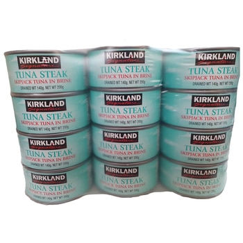 Kirkland Signature Skipjack Tuna Steak in Brine, 12 x 200g