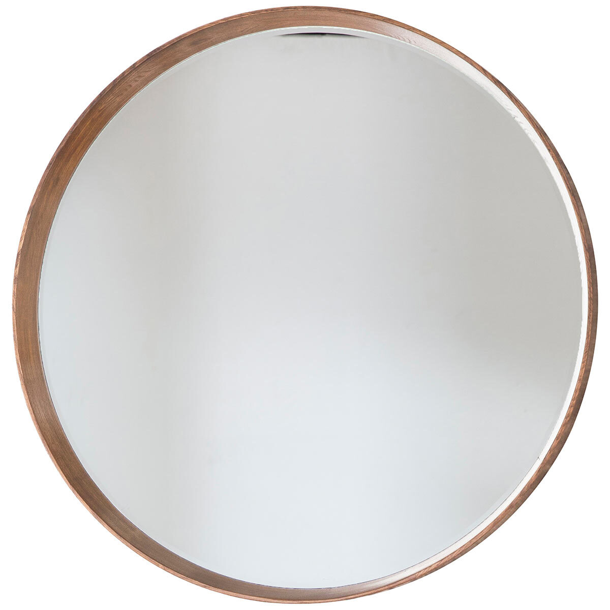 Gallery Keynes oak round mirror