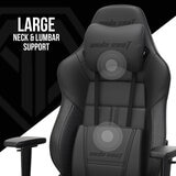 Dark Demon Dragon Large Gaming Chair - Black