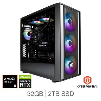 Cyberpower, AMD Ryzen 9, 32GB RAM, 2TB SSD, NVIDIA GeForce RTX 5090, Gaming Desktop PC