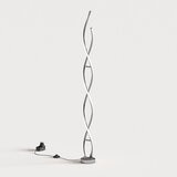 Artika Chrome Swirl LED Floor Lamp