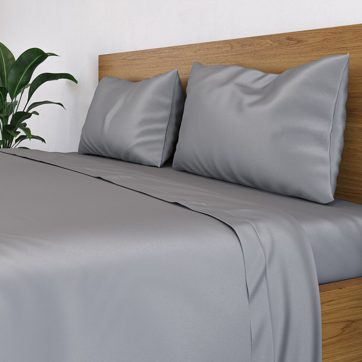 Panda 100% Bamboo Grey Flat Sheet in 4 Sizes Panda 100% Bamboo Grey Flat Sheet in 4 Sizes