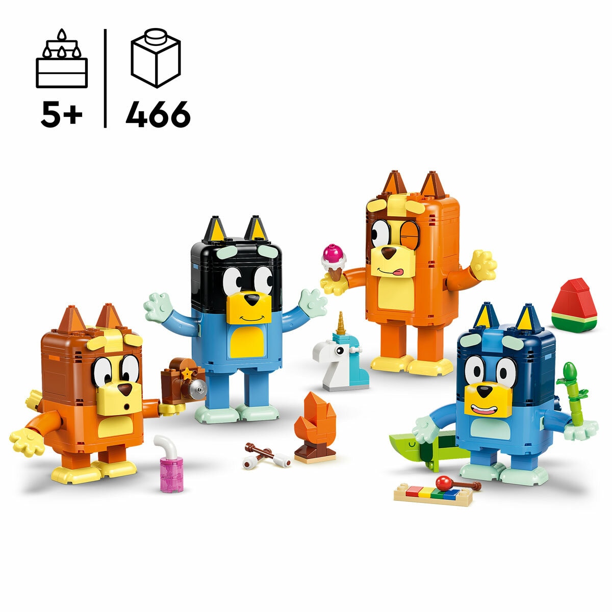 LEGO Bluey Brick-Built Bluey Family - Model 11217 (5+ Years)