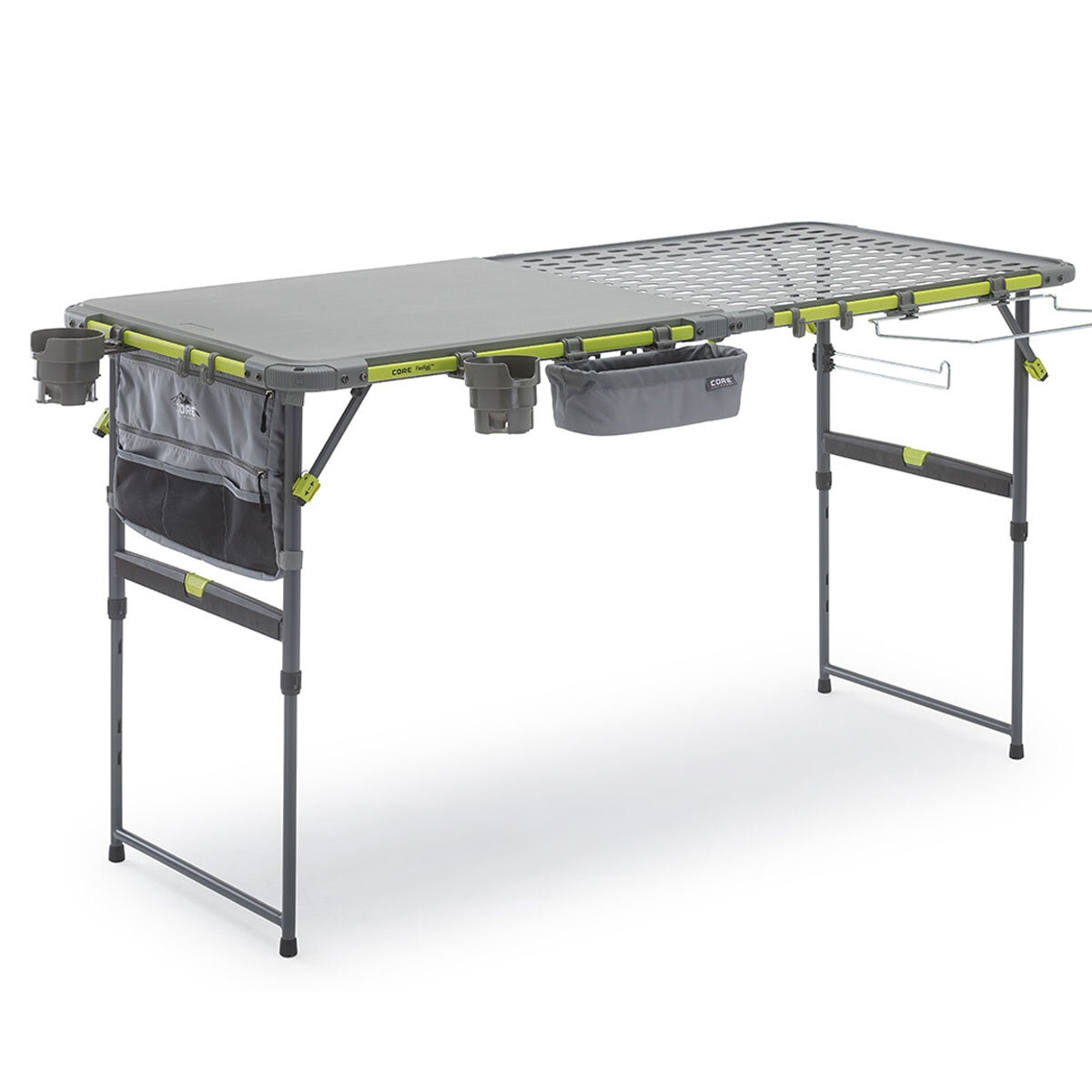 CORE Equipment 5FT FlexRail Outdoor Cook Table with Accessories