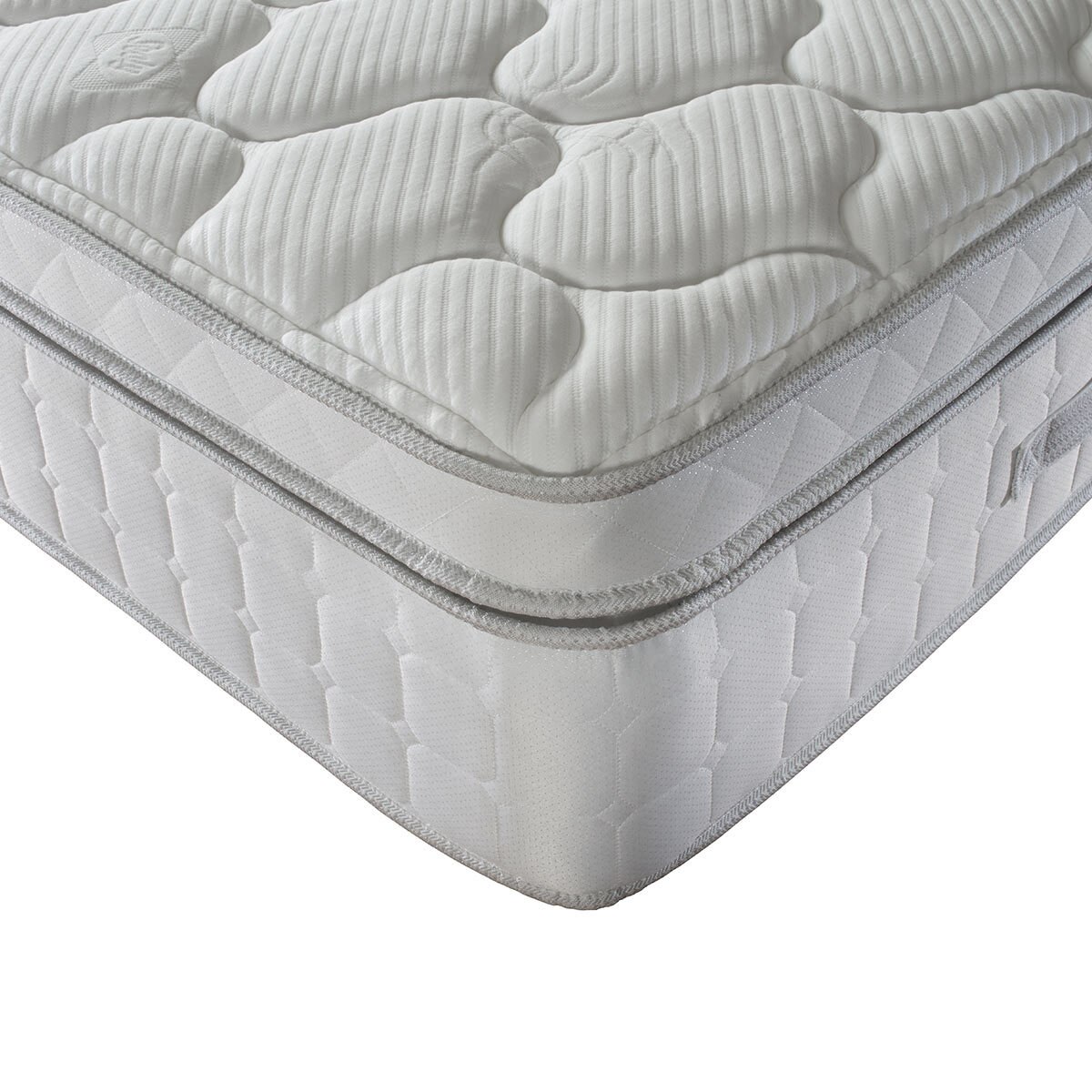 Sealy Prestige 1400 Pocket Latex Mattress & Divan in Grey, King Size