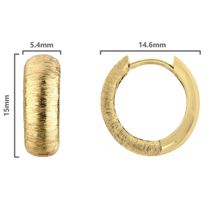 14ct Yellow Gold Hoop Earrings