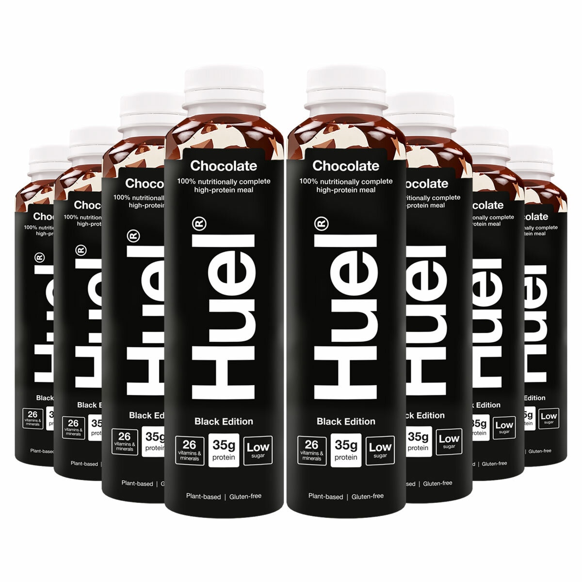 Huel Complete Meal Drink Black Edition Chocolate, 8 x 500ml