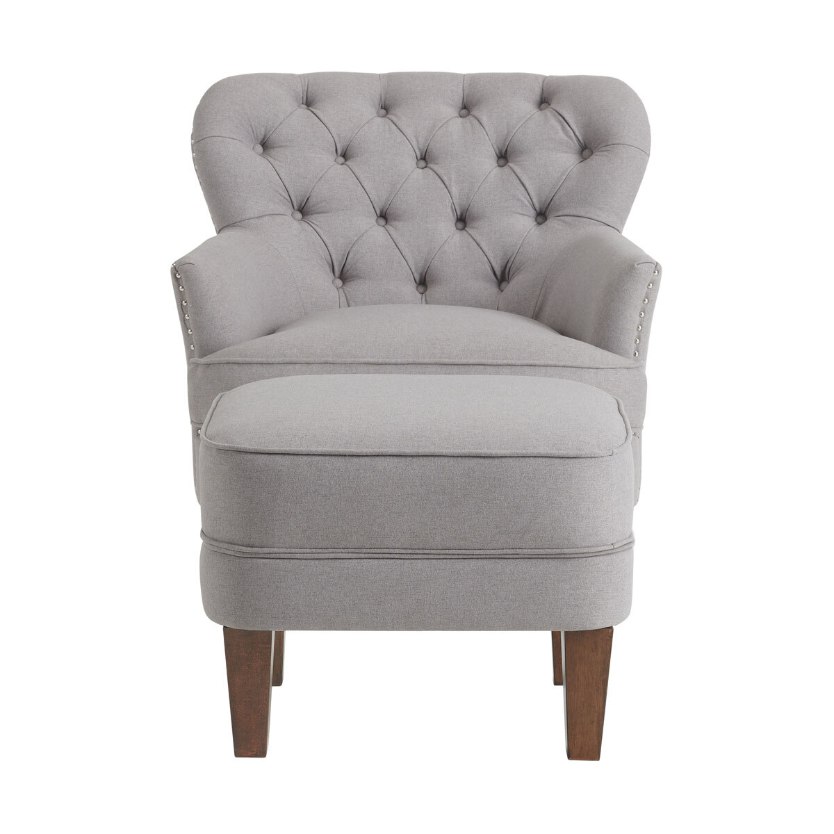 Cut out image of Brittany Fabric Accent Chair and Ottoman
